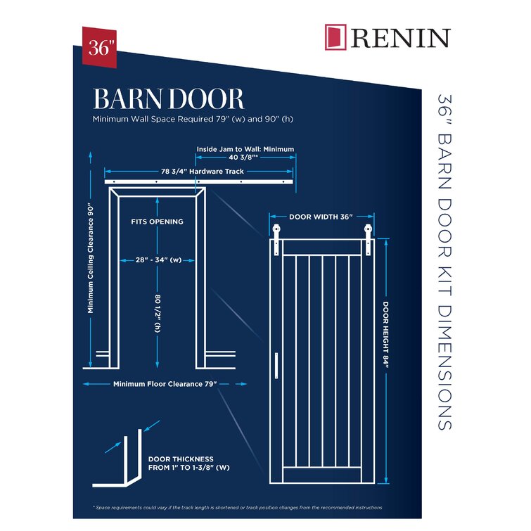 Renin Continental Glass Barn Door & Reviews - Wayfair Canada